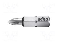 Screwdriver bit; Phillips; PH4; 1/4"; Overall len: 32mm; STANDARD WIHA