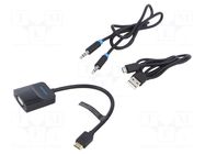 Converter; 0.15m; black; Support: Full HD 1080p; black; ABS VENTION