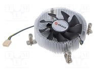 Heatsink: extruded; 12VDC; aluminium; 56.88m3/h; H: 85.2mm Akasa