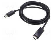 Adapter; DisplayPort 1.1; DisplayPort plug,HDMI plug; 3m; black LANBERG