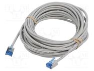 Patch cord; U/FTP; 6a; stranded; Cu; LSZH; grey; 7.5m; 32AWG Goobay