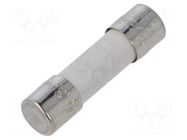 Fuse: fuse; time-lag; 6.3A; 250VAC; ceramic,cylindrical; 5x20mm CONQUER ELECTRONIC