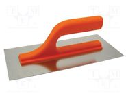 Finishing trowel; L: 270mm; W: 130mm; stainless steel; EURO SOLID TOOLS