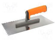 Notch trowel; L: 270mm; W: 130mm; Handle material: 2K,composite SOLID TOOLS