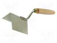 Trowel; angular; W: 60mm; stainless steel; Size: 90mm SOLID TOOLS