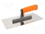 Finishing trowel; L: 270mm; W: 130mm; stainless steel SOLID TOOLS