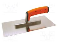 Finishing trowel; L: 270mm; W: 130mm; stainless steel SOLID TOOLS