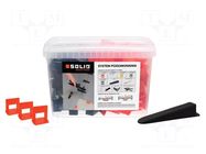 The tile leveling system; 1mm SOLID TOOLS