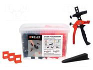 The tile leveling system; 1mm SOLID TOOLS