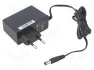 Power supply: switching; mains,plug; 13.5VDC; 1.7A; 24W; Plug: EU POS