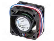 Fan: DC; axial; 24VDC; 40x40x20mm; 17m3/h; slide; 11700rpm EBM-PAPST
