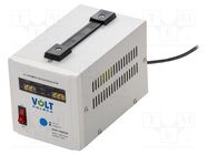 Device: automatic voltage stabiliser; 1000VA; Uout: 230VAC; ±8% VOLT POLSKA