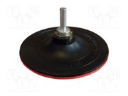 Backing pad; Ø: 125mm; for abrasive discs SOLID TOOLS