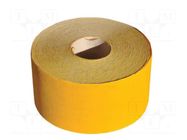 Cleaning cloth: sandpaper; Granularity: 40; W: 115mm; L: 50m; yellow SOLID TOOLS