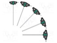 Wrenches set; Hex Plus key; Kind of handle: T; 5pcs. WERA