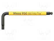 Wrench; Hex Plus key; HEX 5/32"; Overall len: 71mm WERA