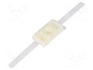Holder; Cable P-clips; W: 12.5mm; polyamide; natural; L: 32.5mm ABB