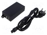 PoE power supply unit; IEC C14,RJ45 socket x2; 10/100/1000Mbps LOGILINK