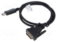 Adapter; DisplayPort 1.2; DisplayPort plug,DVI-D (24+1) plug LANBERG