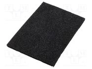 Conductive foam; ESD; L: 1000mm; W: 1000mm; Thk: 10mm; Features: hard 
