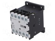 Contactor: 4-pole; NO x4; 230VAC; 9A; for DIN rail mounting; 6K FINDER