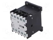 Contactor: 4-pole; NO x3 + NO; 24VDC; 12A; for DIN rail mounting FINDER