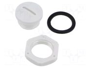 Stopper; M16; 1.5; polyamide; light grey; Thread: metric KRADEX