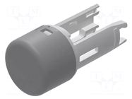 Actuator lens; 18; grey; plastic; Ø7.5mm EAO