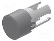 Lamp lens; 19; grey; plastic; Ø7.3mm EAO