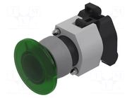 Switch: push-button; 22mm; Stabl.pos: 1; green; BA9S,LED; IP65 EAO