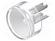 Actuator lens; 18; white; plastic; Ø13.8mm EAO
