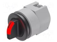 Switch: rotary; 30mm; Stabl.pos: 1; black; BA9S,LED; IP65; prominent EAO