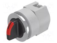 Switch: rotary; 30mm; Stabl.pos: 1; black/silver; BA9S,LED; IP65 EAO
