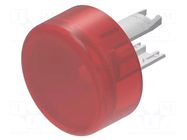 Actuator lens; 18; red; plastic; Ø13.8mm EAO