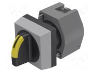 Switch: rotary; 22mm; Stabl.pos: 1; grey/black; BA9S,LED; IP65 EAO