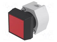 Switch: push-button; 22mm; Stabl.pos: 1; red; none; IP67; flat; Pos: 2 EAO