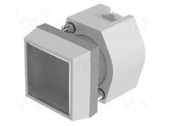 Switch: push-button; 22mm; Stabl.pos: 1; transparent; none; IP67 EAO