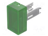 Actuator lens; 18; green; plastic; 7.5x12.5mm EAO