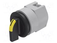 Switch: rotary; 30mm; Stabl.pos: 1; black/silver; BA9S,LED; IP65 EAO