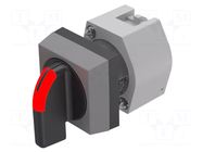 Switch: rotary; 22mm; Stabl.pos: 1; grey/black; BA9S,LED; IP65 EAO