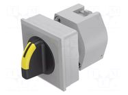 Switch: rotary; 30mm; Stabl.pos: 2; black/silver; BA9S,LED; IP65 EAO