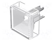 Actuator lens; 18; white; plastic; 13.8x13.8mm EAO