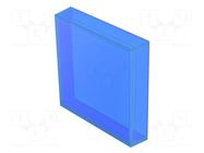 Actuator lens; OptoHiT; blue; plastic; 24.4x24.4mm EAO