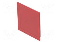 Actuator lens; 16mm; 92; red; plastic; Face dim: 12x12mm EAO