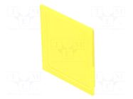 Actuator lens; 16mm; 92; yellow; plastic; Face dim: 12x12mm EAO