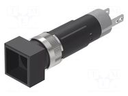 Indicator: body; Ø8mm; 19; connectors; plastic; Face dim: 9x9mm EAO