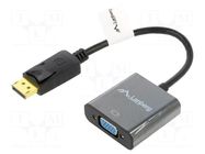 Adapter; DisplayPort 1.1; DisplayPort plug,VGA female; 0.2m LANBERG