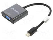 Adapter; DisplayPort 1.2; DisplayPort mini plug,VGA female LANBERG