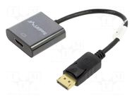 Adapter; DisplayPort 1.2,HDMI 1.2; 0.1m; Support: 1080p,FullHD LANBERG