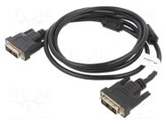 Cable; DVI-D (18+1) plug,both sides; 1.8m; black; single link LANBERG